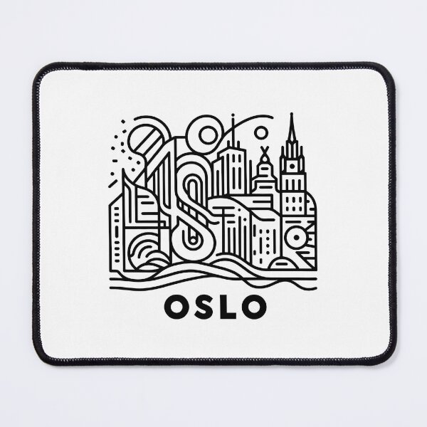 Item preview, Oslo Cubism Art – Abstract Norwegian City Design designed and sold by OzzFrequency.