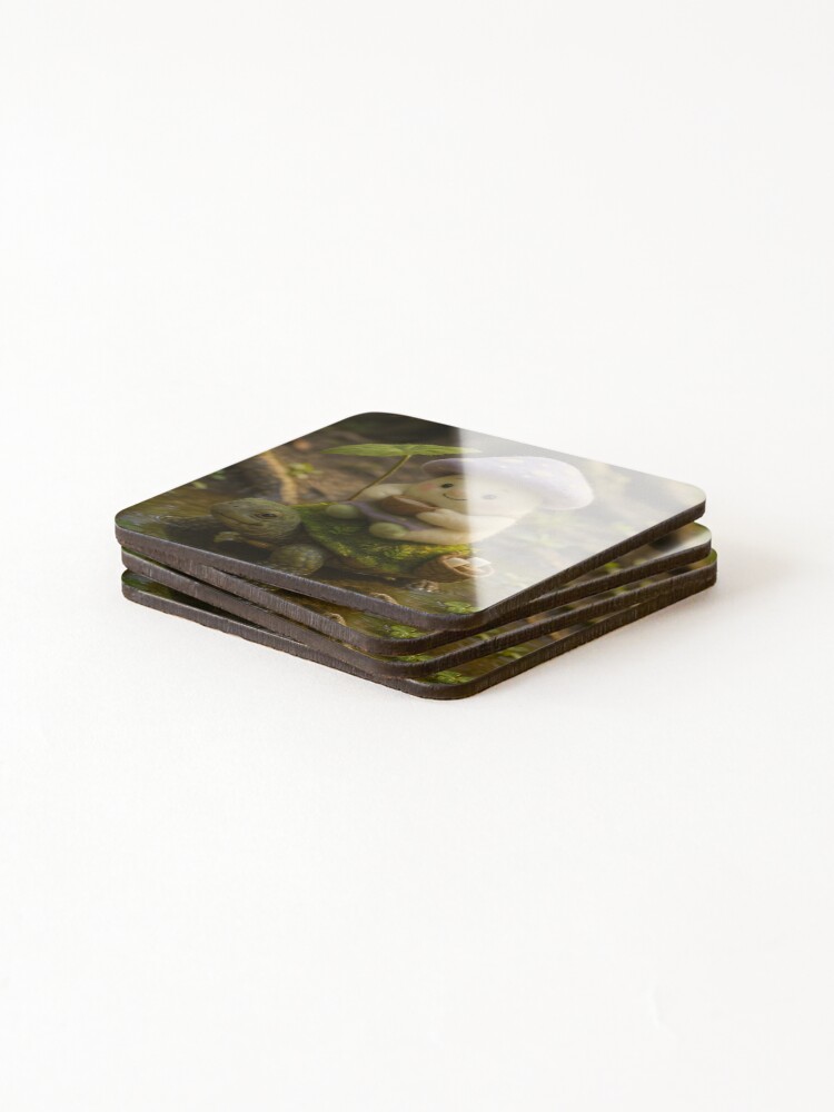 Thumbnail 4 of 5, Coasters (Set of 4), Turtle Rider - Full designed and sold by blackcelery.