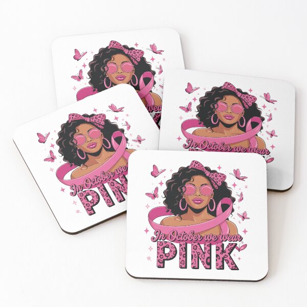Item preview, Breast Cancer Awareness Afro Woman – Pink Ribbon African American Support & Survivor Design designed and sold by BellaFShop.