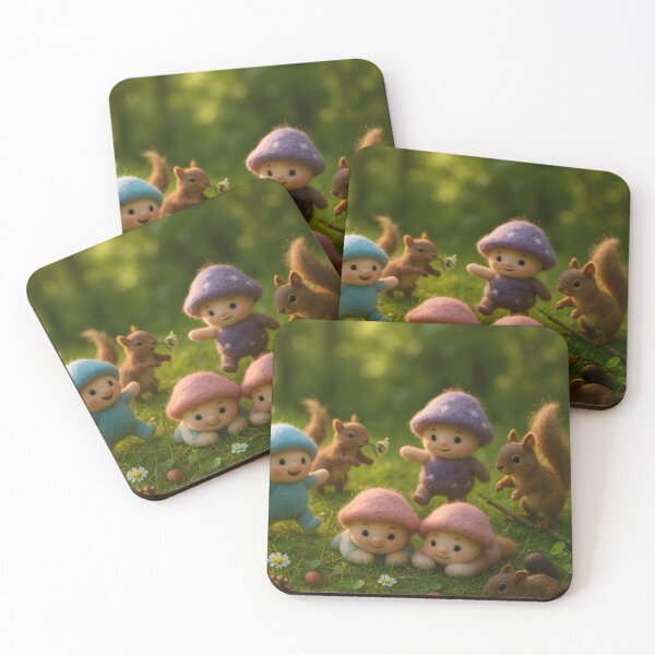 Item preview, Squirrel Friends - Full designed and sold by Happy Lil Mushroom People.