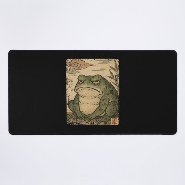 Item preview, Grumpy Frog Japanese Art Frog Aesthetic  designed and sold by alenaz.