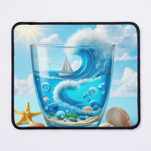 Item preview, Ocean in a glass of water 2 designed and sold by JALNERVION SHOP.