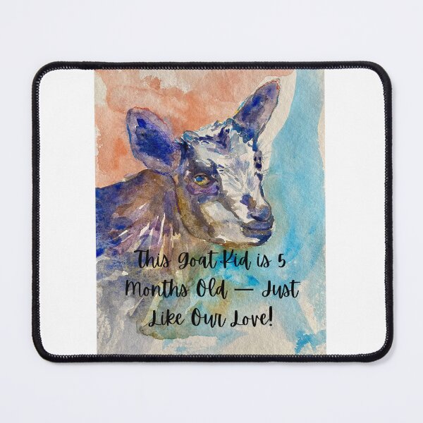 Item preview, This Goat Kid is 5 Months Old — Just Like Our Love! designed and sold by bygunartgallery.