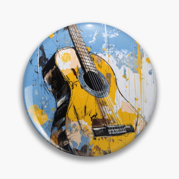 Item preview, classical guitar drawing artwork designed and sold by gut2000.