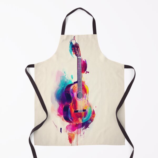 Item preview, classical guitar drawing artwork designed and sold by gut2000.
