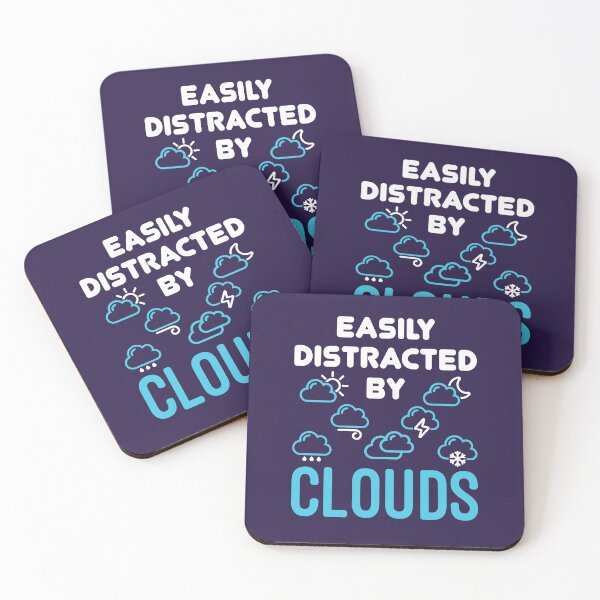 Item preview, Easily Distracted by Clouds Meteorology Meteorologist Weatherman designed and sold by jaygo.