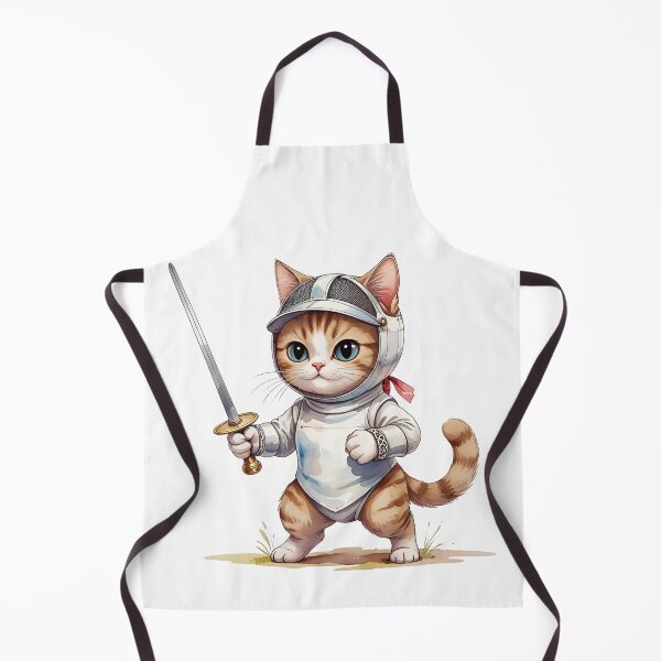 Item preview, Fencing Cat designed and sold by I-wanna-T-shirt.