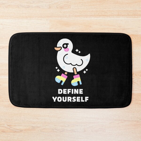 Item preview, Define Yourself Duck – Cute Pride Rainbow Boots Design designed and sold by musingtreeart.