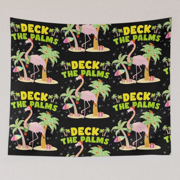 Item preview, Deck The Palms Christmas Flamingo Hawaii Holiday Fun Design designed and sold by anissabassetz.
