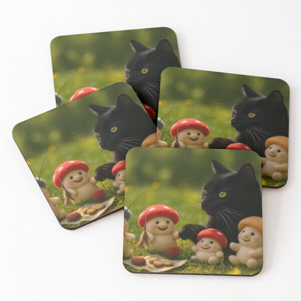 Item preview, Black Cat - Full designed and sold by Happy Lil Mushroom People.