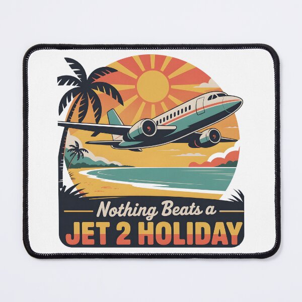 Item preview, Nothing Beats a Jet 2 Holiday Retro Travel Vibes Funny Vacation Quote designed and sold by ArcaneArtistry.