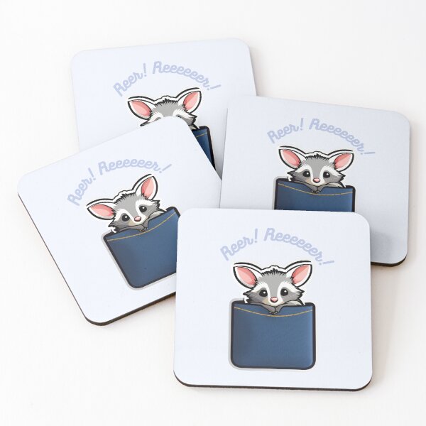 Item preview, Paw Paw Reer Reeer! Possum in Overall Pocket designed and sold by shminoa.