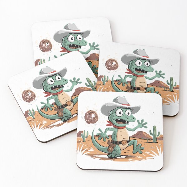Item preview, Funny Gecko Cowboy Sheriff Stim Running from Tumbleweed - Overstimulated Meme designed and sold by FunnyWittyWares.