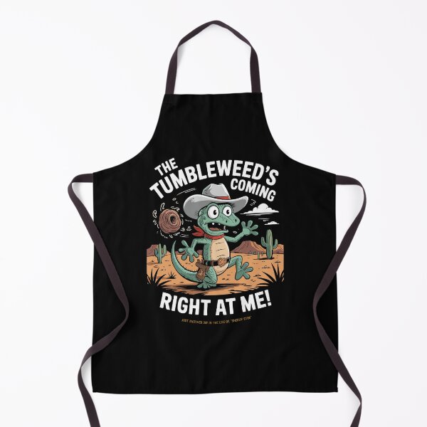 Item preview, Funny Gecko Cowboy Sheriff Stim Running from Tumbleweed - Overstimulated Meme designed and sold by FunnyWittyWares.