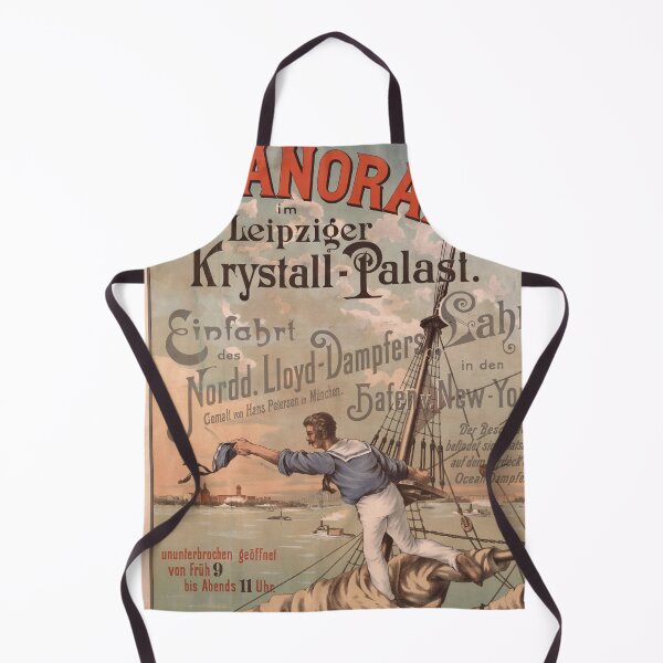 Item preview, Vintage Krystall-Palast Poster | Nordd. Lloyd Steamer in NYC | Historic Maritime Art | Leipzig Exhibition | 19th Century Print designed and sold by artofuniverse.
