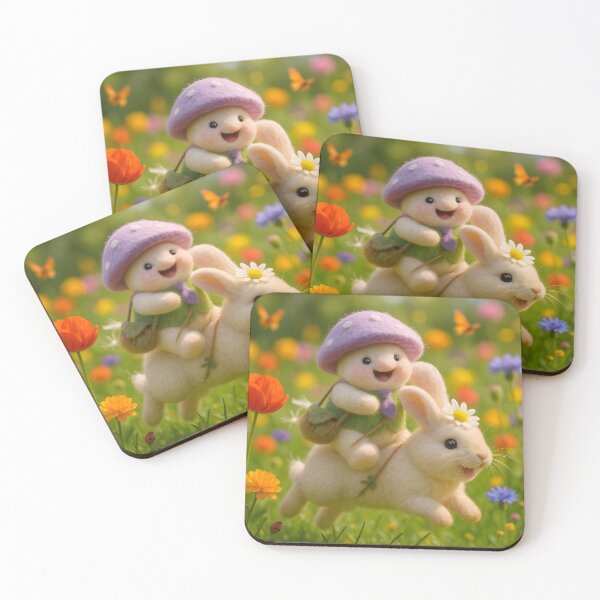 Item preview, Bunny Rider - Full designed and sold by Happy Lil Mushroom People.