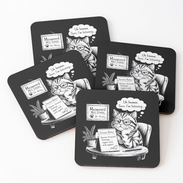 Item preview, Cat Therapist Funny Psychology - Dr. Hisss Cat Counseling designed and sold by FunnyWittyWares.