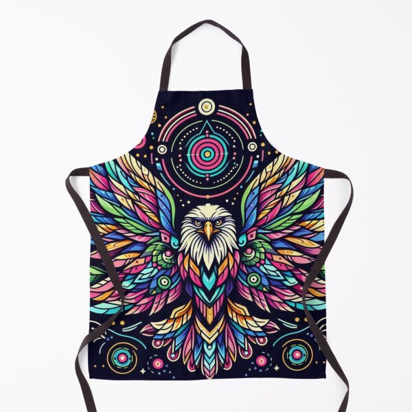 Item preview, Colorful geometric decorative mystic eagle  designed and sold by Dogandesighn.