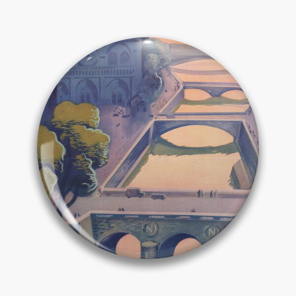 Item preview, Vintage Paris Travel Poster | Art Deco Style | Notre-Dame Cathedral & Seine | Roger de Valerio Design | French Railway Art designed and sold by artofuniverse.