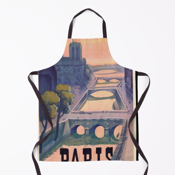 Item preview, Vintage Paris Travel Poster | Art Deco Style | Notre-Dame Cathedral & Seine | Roger de Valerio Design | French Railway Art designed and sold by artofuniverse.