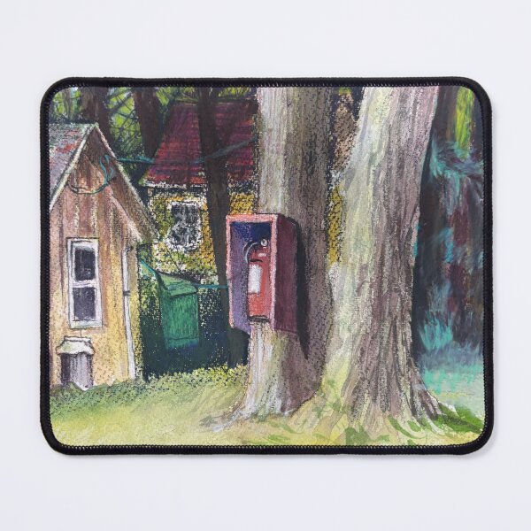 Item preview, The Fire Extinguisher Mounted in a Tree at the N designed and sold by AdirondackArtist.