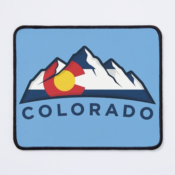 Item preview, Colorado Mountains Flag Logo designed and sold by SapphireCompass.