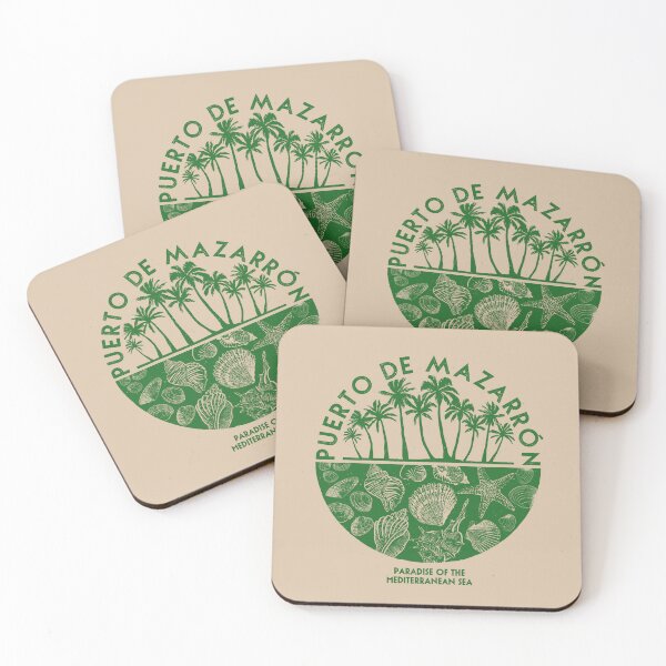 Item preview, Palm Trees and Green Seashells designed and sold by mzrn-souvenirs.