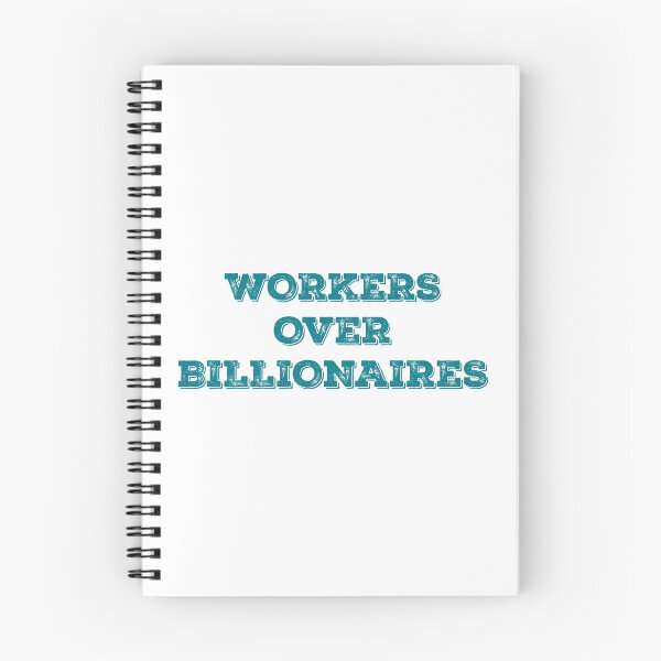 Aperçu de l'œuvre WORKERS OVER BILLIONAIRES teal créée et vendue par I Want My Democracy.