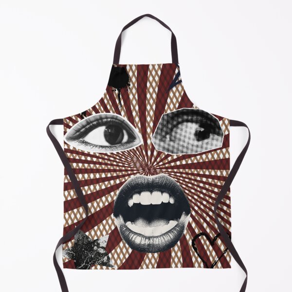 Item preview, Surreal Eyes and Lips Psychedelic Punk Collage  designed and sold by aubrey-stevens.