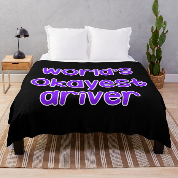 Item preview, World's okayest driver (purple) designed and sold by HotspotDesigns.