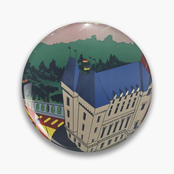 Item preview, Vintage Art Deco Travel Poster | Pau France | Pyrenees Mountains | Sports and Climate | Château de Pau | 1920s-1930s Style designed and sold by artofuniverse.