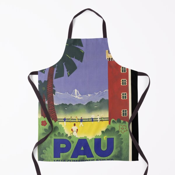 Item preview, Vintage Pau Travel Poster | Art Deco Railway Print | Chemins de Fer du P.O. Midi | French Riviera Tourism Art | Pyrenees Wall Decor designed and sold by artofuniverse.