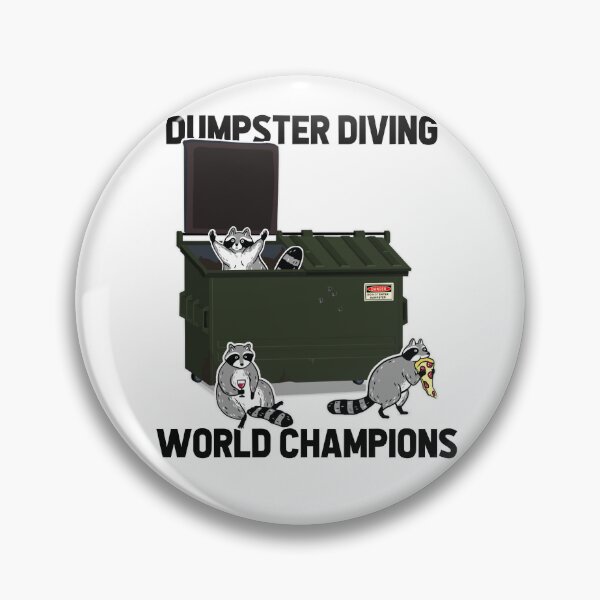Item preview, Cute racoons dumpster diving champions designed and sold by HarryDesigns01.