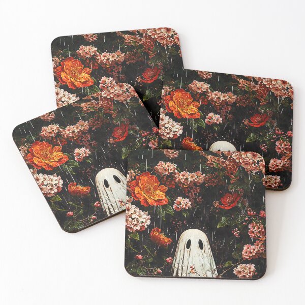 Item preview, Ghost in Rainy Rose Garden – Whimsical Gothic designed and sold by pixelated_echoes.