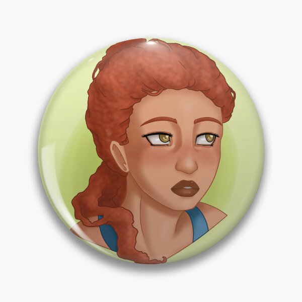 Item preview, Red haired woman portrait designed and sold by AssortedDrawings.