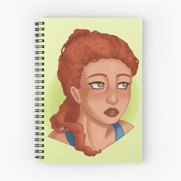 Item preview, Red haired woman portrait designed and sold by AssortedDrawings.