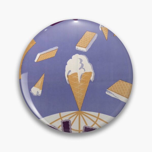 Item preview, Vintage Art Deco Ice Cream Poster | Pol-Is by Kielland’s Fabrikker | Bold Geometric Design | Aviation and Innovation Theme designed and sold by artofuniverse.