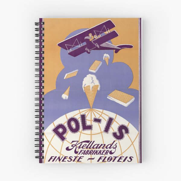 Item preview, Vintage Art Deco Ice Cream Poster | Pol-Is by Kielland’s Fabrikker | Bold Geometric Design | Aviation and Innovation Theme designed and sold by artofuniverse.