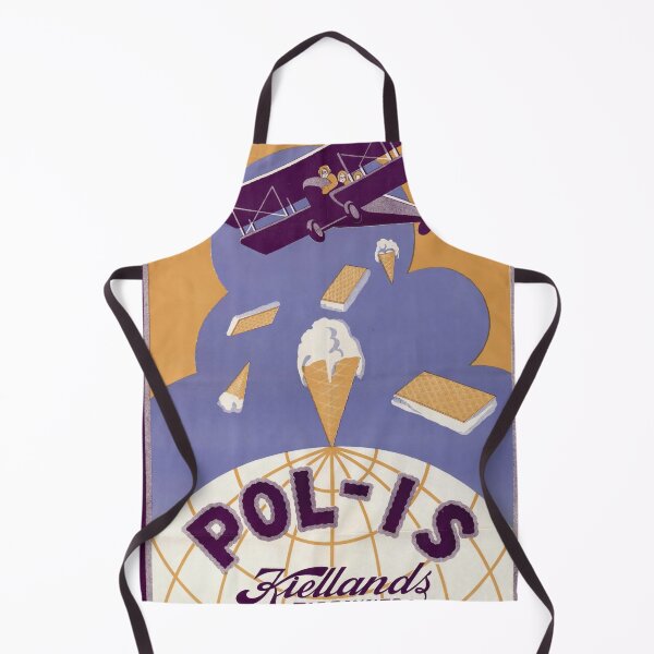 Item preview, Vintage Art Deco Ice Cream Poster | Pol-Is by Kielland’s Fabrikker | Bold Geometric Design | Aviation and Innovation Theme designed and sold by artofuniverse.