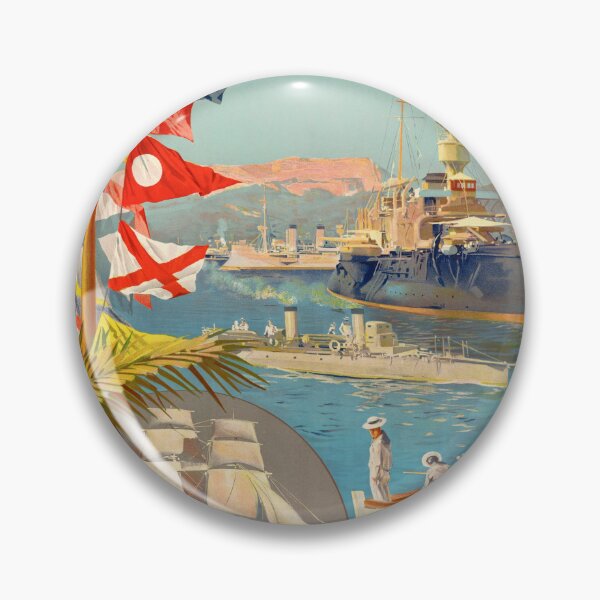 Item preview, Vintage Port of Toulon Poster | Hugo d’Alesi Art Print | Historical Naval Base Decor | Late 1800s Maritime Poster | Sailor Nautical Wall Art designed and sold by artofuniverse.