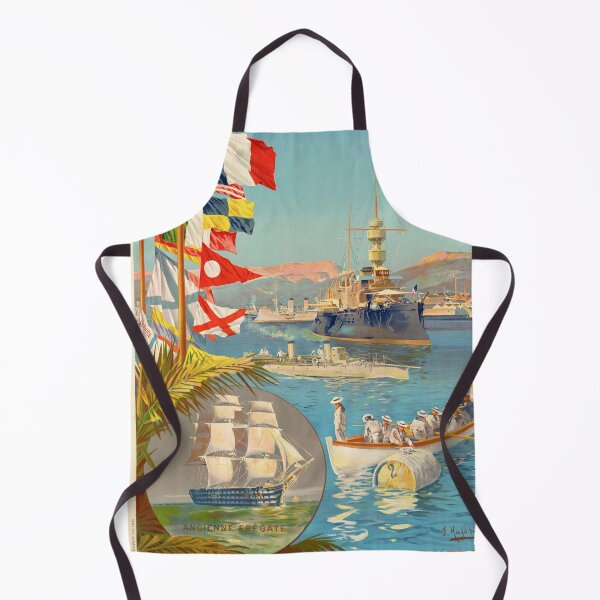 Item preview, Vintage Port of Toulon Poster | Hugo d’Alesi Art Print | Historical Naval Base Decor | Late 1800s Maritime Poster | Sailor Nautical Wall Art designed and sold by artofuniverse.