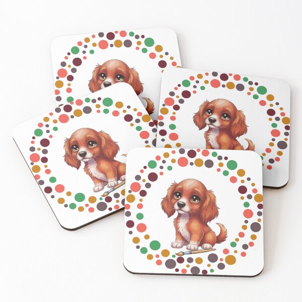 Artikelvorschau, Feiern Sie den Dot Day mit meinem Irish Setter | Bunte Hundekunst entworfen und verkauft von The Real Life Symphony.
