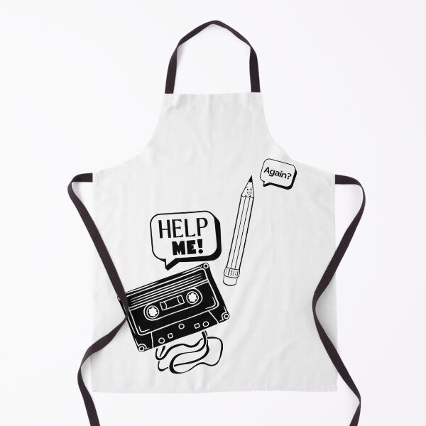 Item preview, Retro Cassette Tape and Pencil Funny 80's Music Joke designed and sold by SunandShade.
