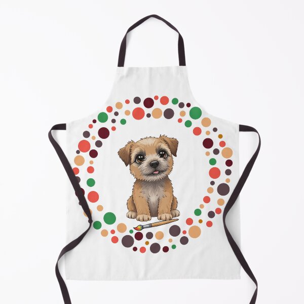 Item preview, Celebrate Dot Day with My Border Terrier | Colorful Dog Art designed and sold by The Real Life Symphony.