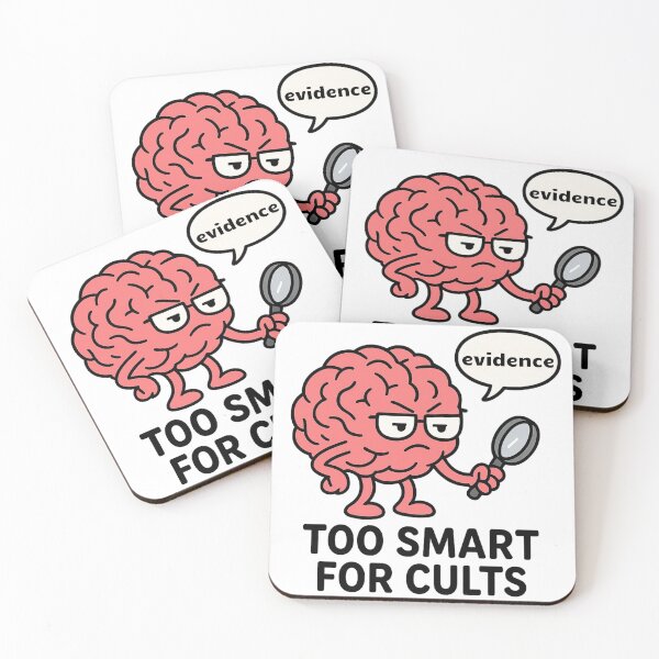 Item preview, Too Smart for Cults – Rational Brain Evidence Meme designed and sold by jelonkaa.