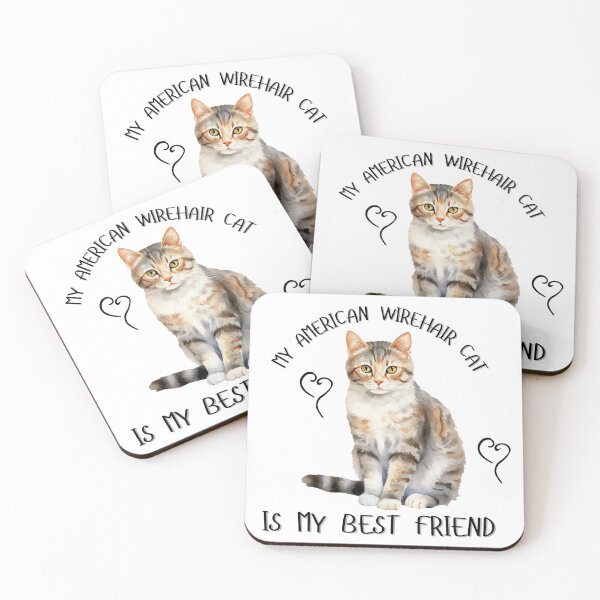 Item preview, My American Wirehair Cat Is My Best Friend designed and sold by Viikis.