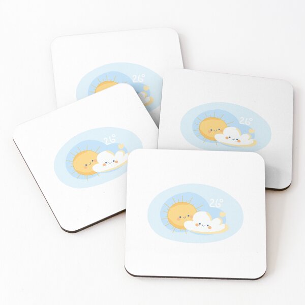 Item preview, Cute Sun and Cloud with Temperature 26° designed and sold by JoyMike.