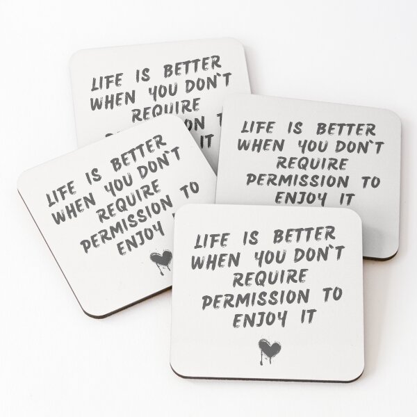 Item preview, Life is Better When You Don’t Require Permission to Enjoy it  designed and sold by MeowcuryRising.