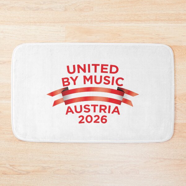 Artikelvorschau, Eurovision Song Contest 2026 – Gastgeberland Österreich – Vereint durch Musik – ESC2026 entworfen und verkauft von Vision-Tees.