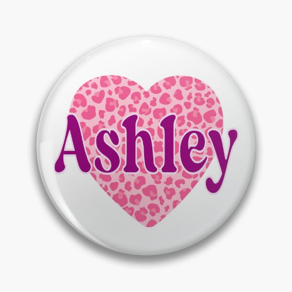Item preview, Ashley Name Pink Leopard Heart  designed and sold by Jeallan Designs.